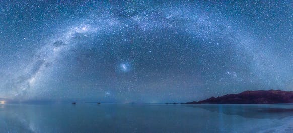 The Milky Way over the Bolivian coast.