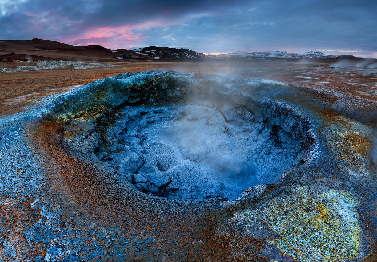 The unbelievable Mývatn region can be found in North Iceland.