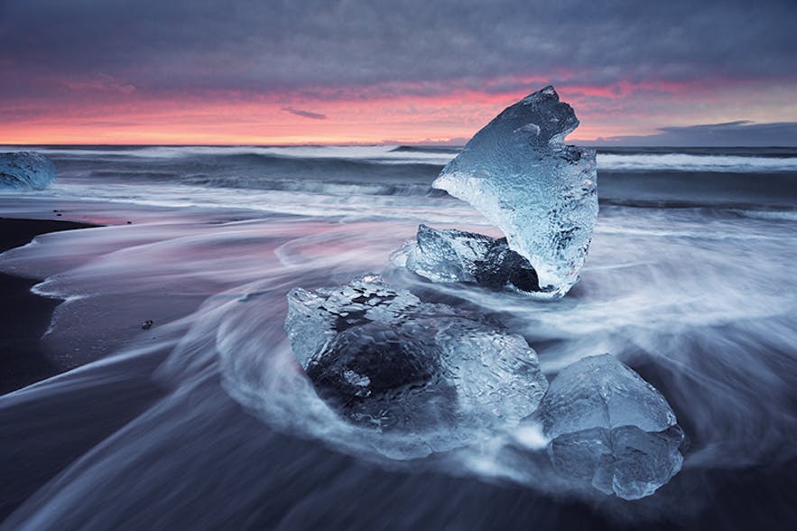 Diamond Ice Beach. Photo by: 'Felix Röser'.