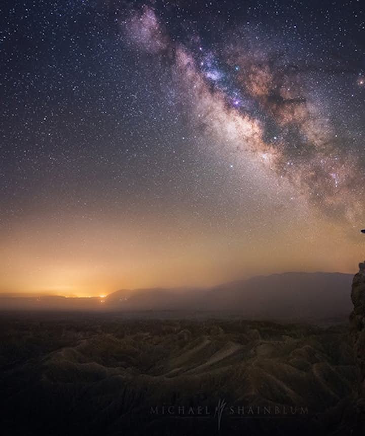 Milky way photography. Photo by: 'Michael Shainblum'.