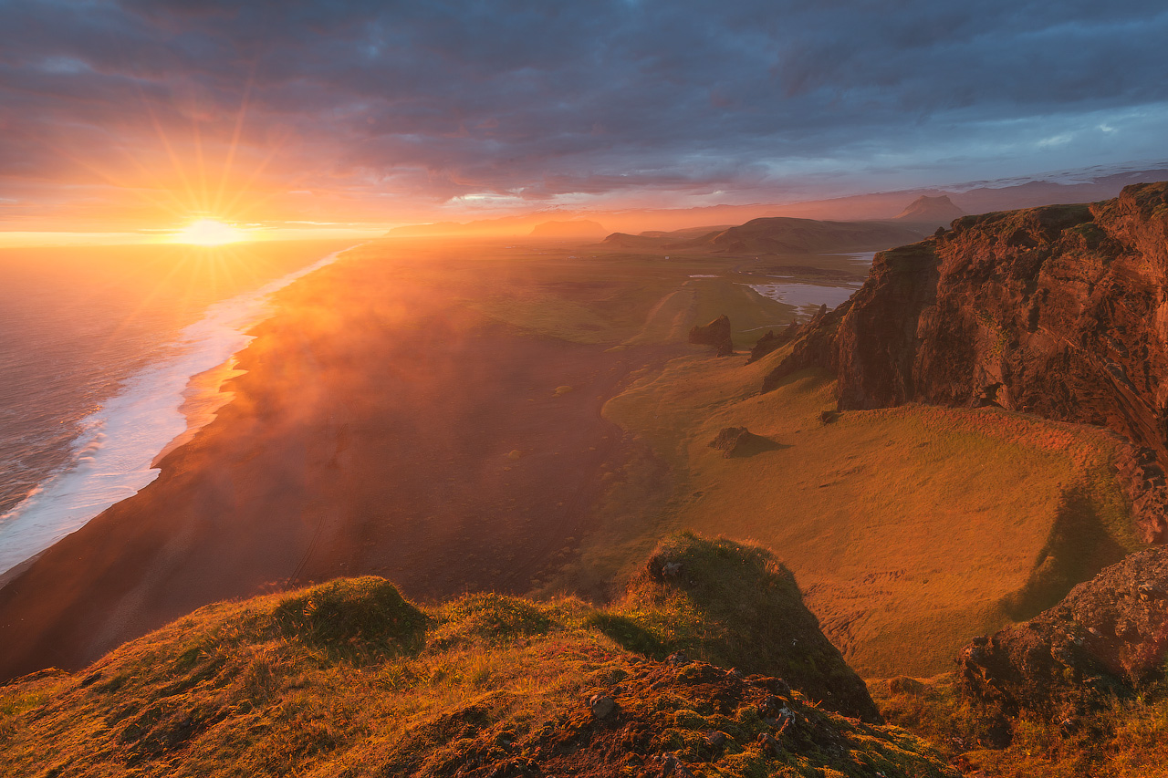 Dyrhólaey is a promontory in South Iceland, offering incredible views of the surrounding area.