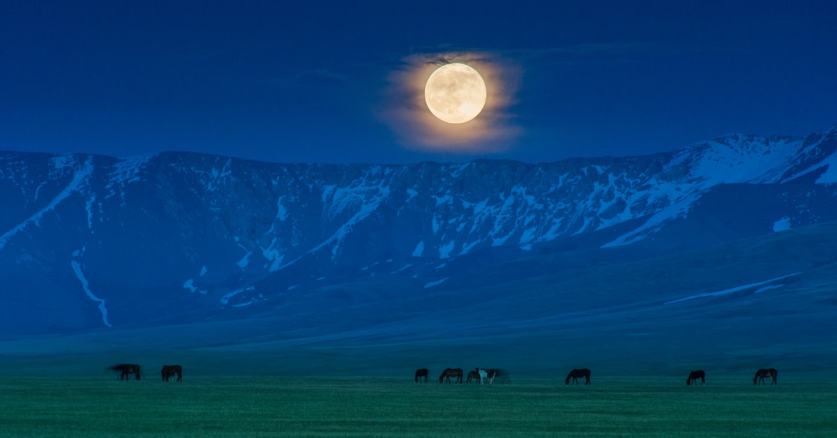 Жер мен аспан арасындағы дастан. Джайлоо Кыргызстана ночной. Пейзажи средней Азии. Природа Кыргызстана. Небо Киргизии.