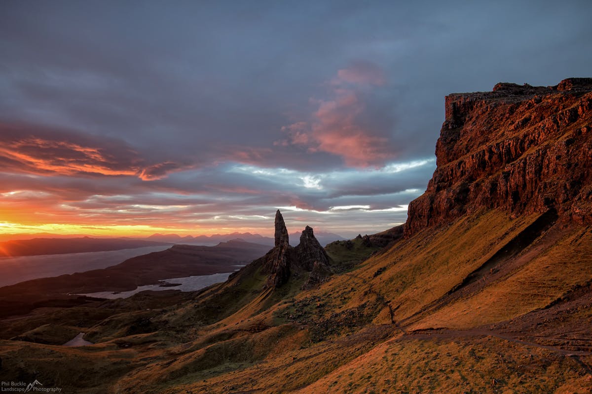 You will take incredible sunrise shots from the Old Man of Storr.