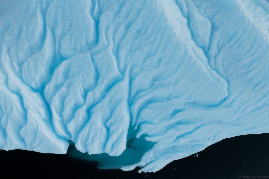 Ice shelves surround much of Antarctica.