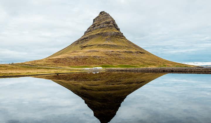 Kirkjufell mountain on the Snaefellsnes Peninsula is one of the country's most photographed attractions.