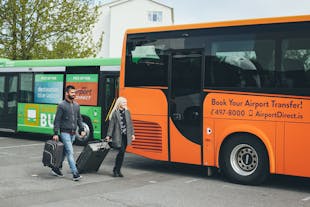 Book a seat on this comfortable bus for a convenient transfer to the Keflavik International Airport.