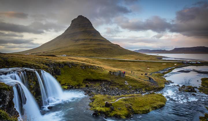 Mount Kirkjufell is known for its very distinct shape and peak.