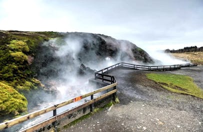 Deildartunguhver: Nature's Boiling Cauldron, where the earth's heat surges forth, creating the most powerful hot spring in Europe.
